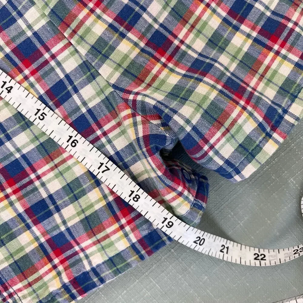 Vintage OshKosh B'gosh Plaid Shortalls 24 Months USA